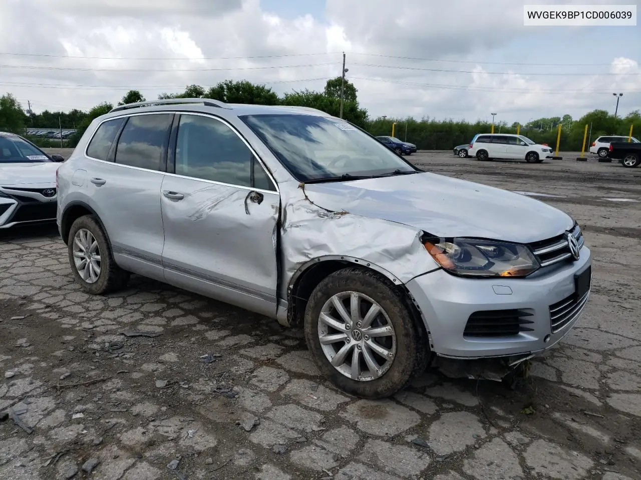 2012 Volkswagen Touareg V6 Tdi VIN: WVGEK9BP1CD006039 Lot: 61285205