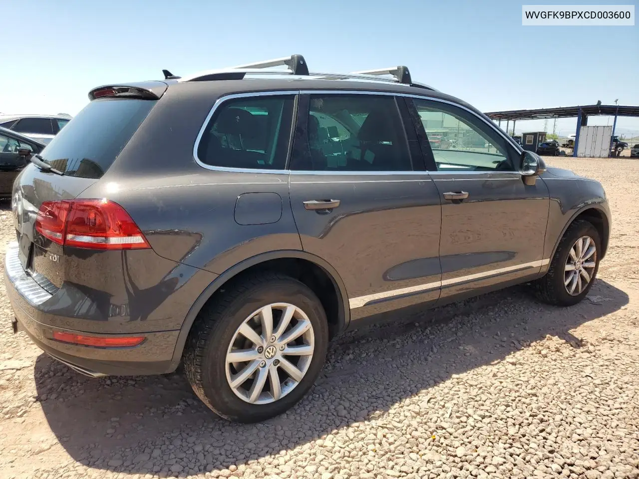 2012 Volkswagen Touareg V6 Tdi VIN: WVGFK9BPXCD003600 Lot: 61783705