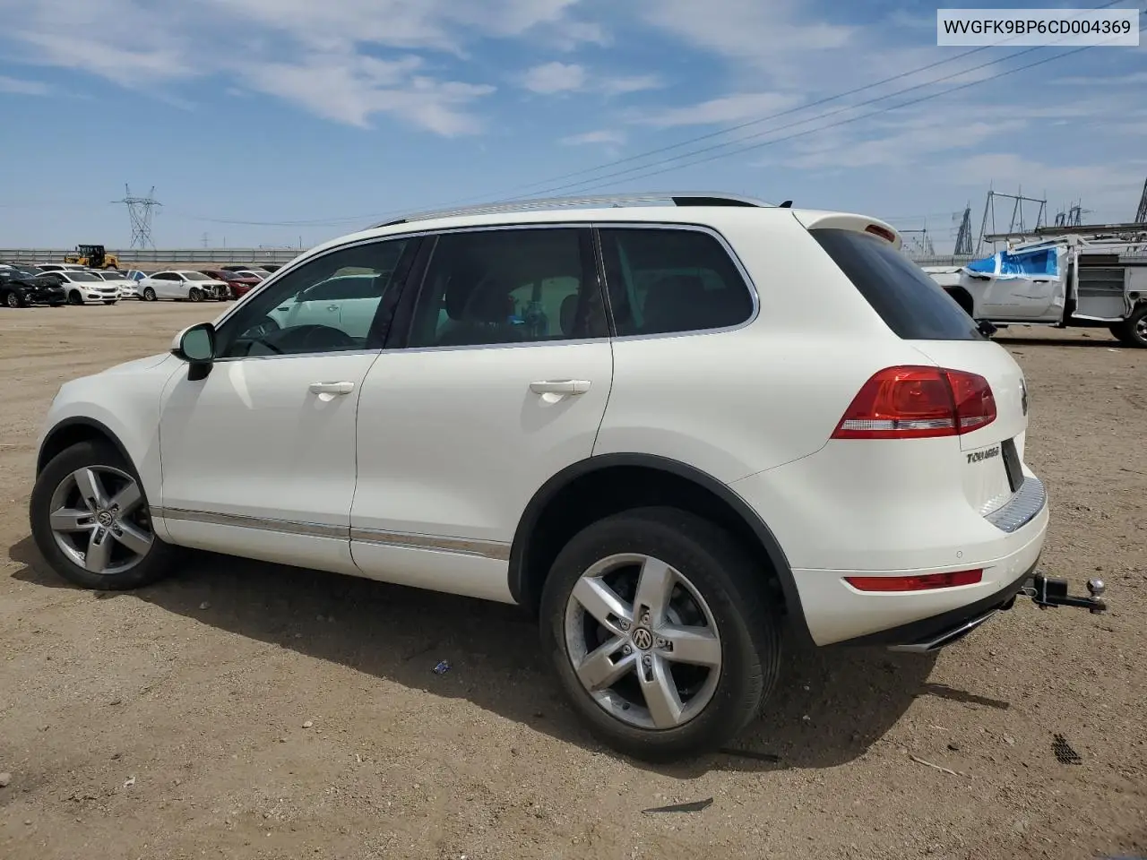 2012 Volkswagen Touareg V6 Tdi VIN: WVGFK9BP6CD004369 Lot: 62036935