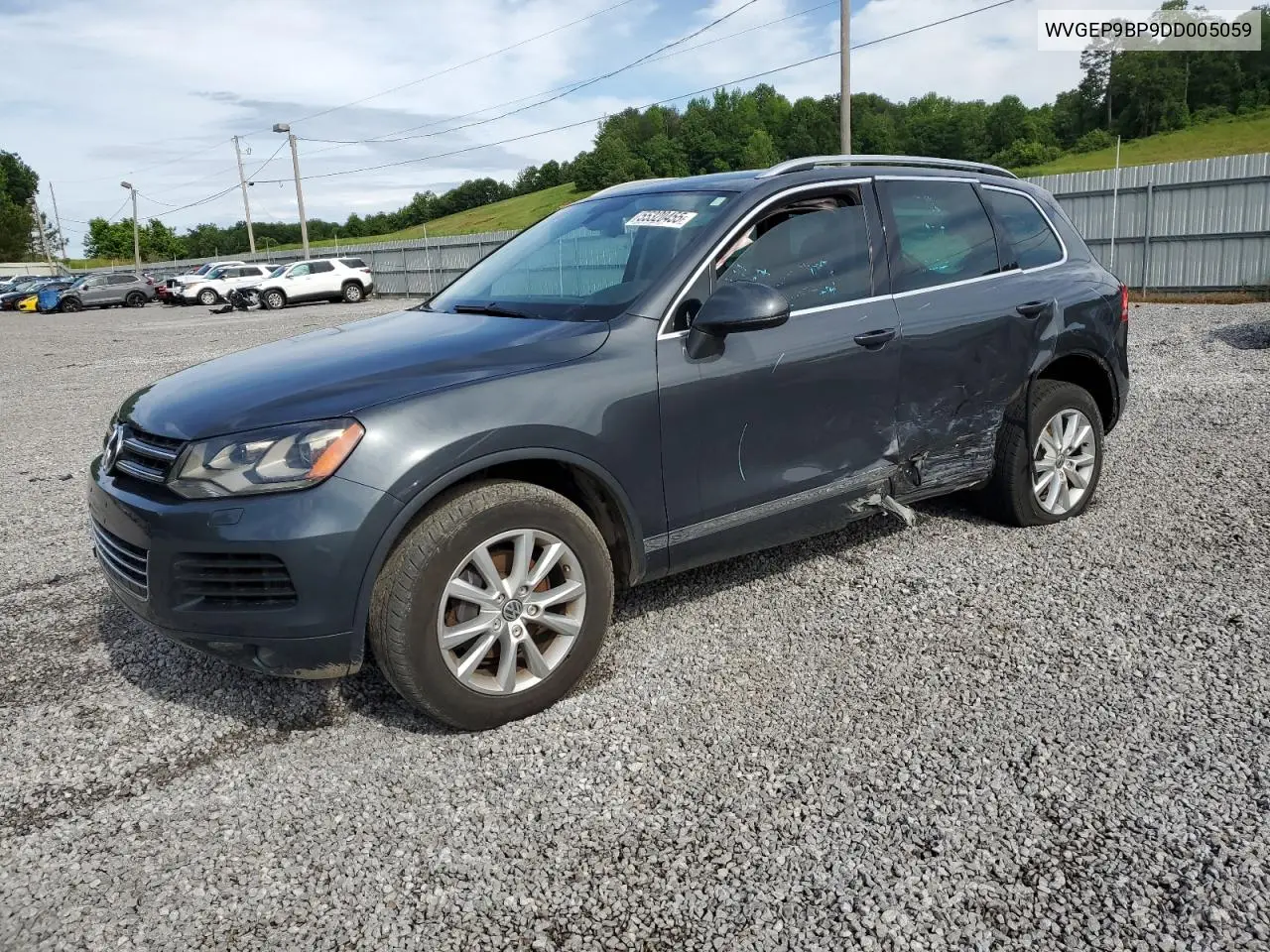 2013 Volkswagen Touareg V6 Tdi VIN: WVGEP9BP9DD005059 Lot: 55320455