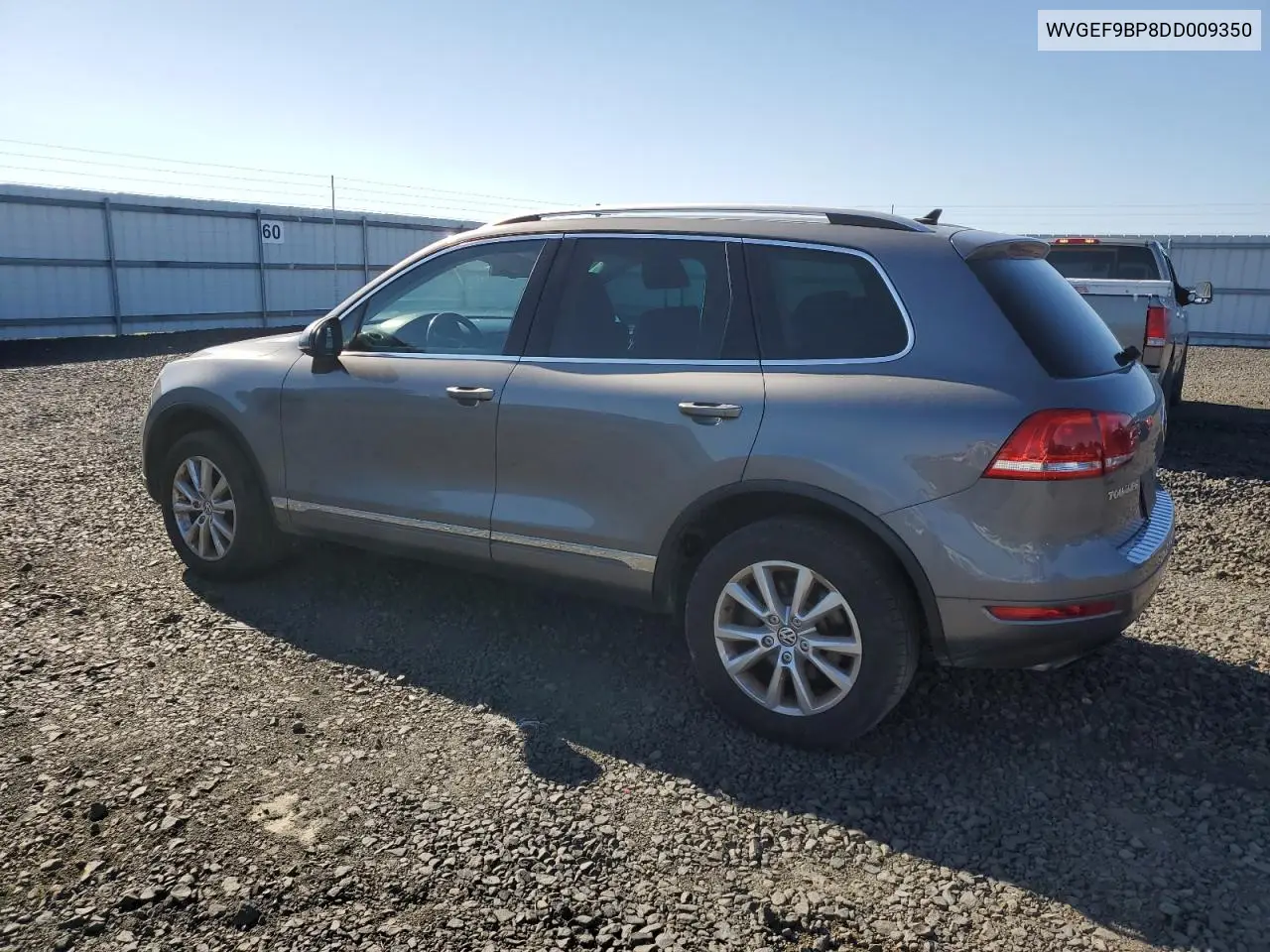 2013 Volkswagen Touareg V6 VIN: WVGEF9BP8DD009350 Lot: 55775385