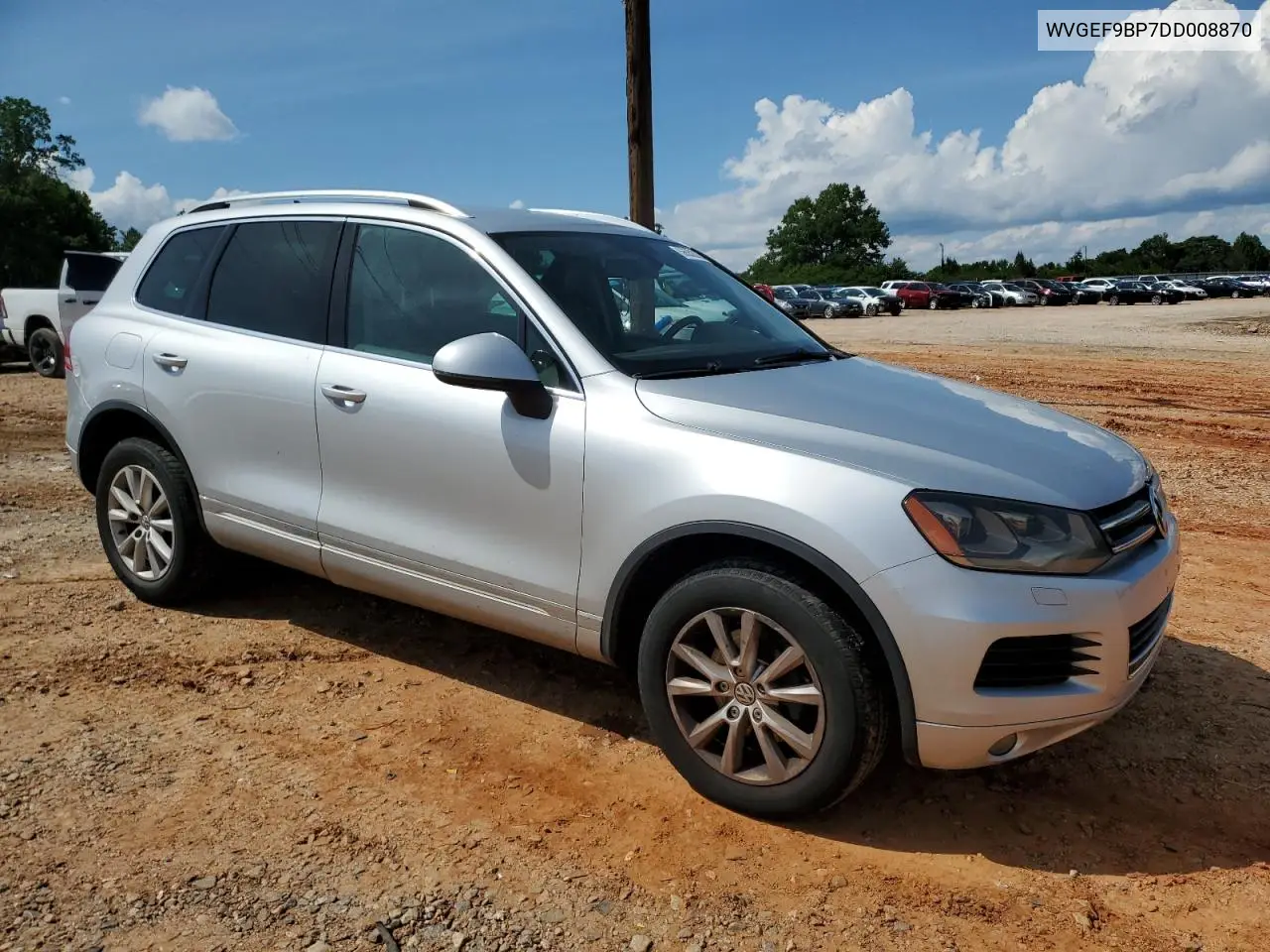 2013 Volkswagen Touareg V6 VIN: WVGEF9BP7DD008870 Lot: 56552285