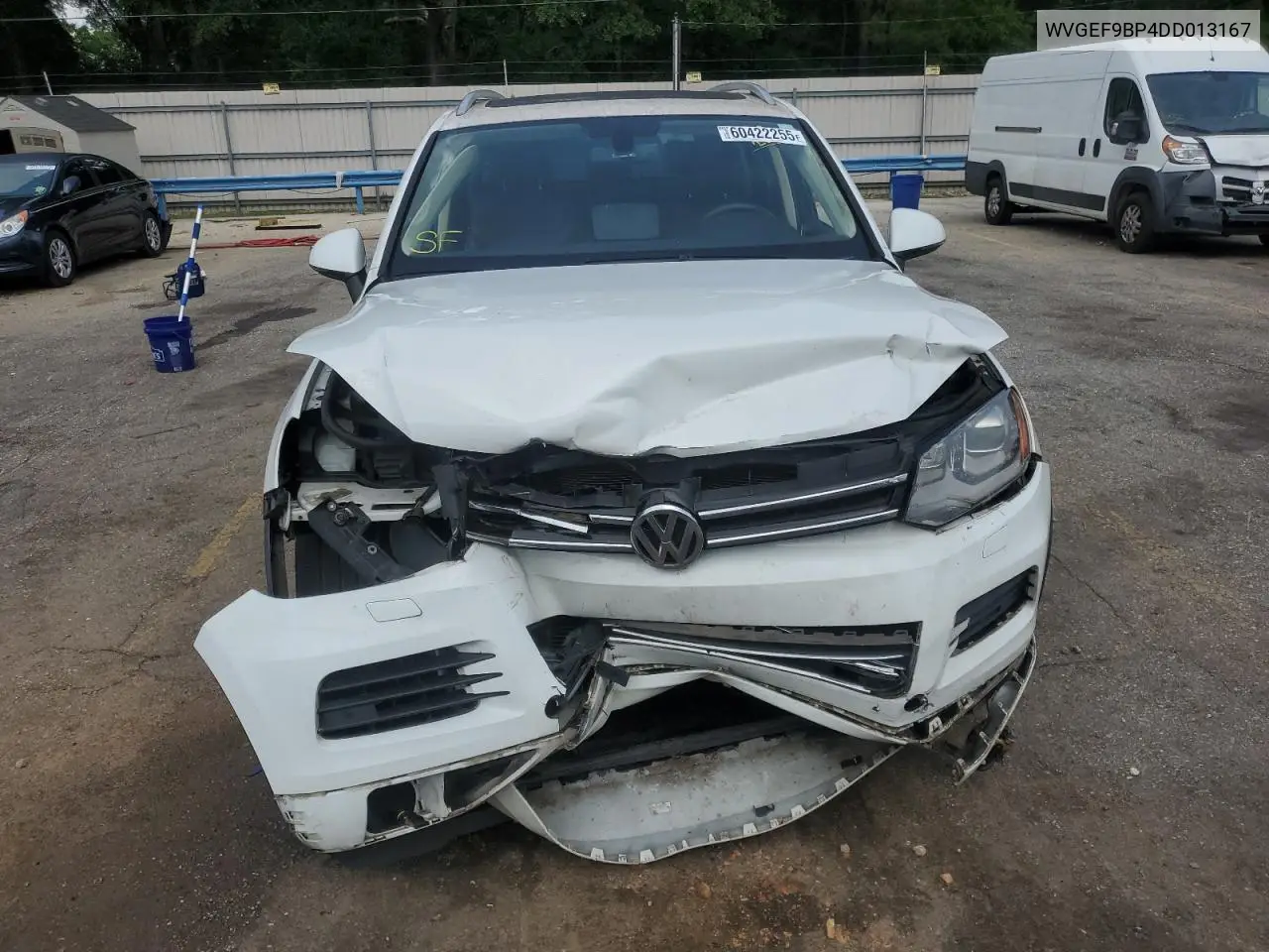 2013 Volkswagen Touareg V6 VIN: WVGEF9BP4DD013167 Lot: 60422255