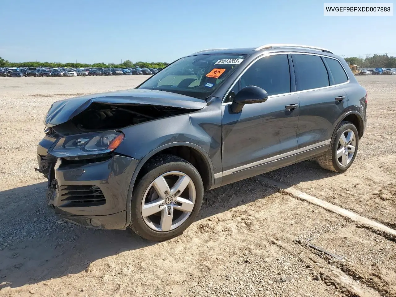 2013 Volkswagen Touareg V6 VIN: WVGEF9BPXDD007888 Lot: 61243265