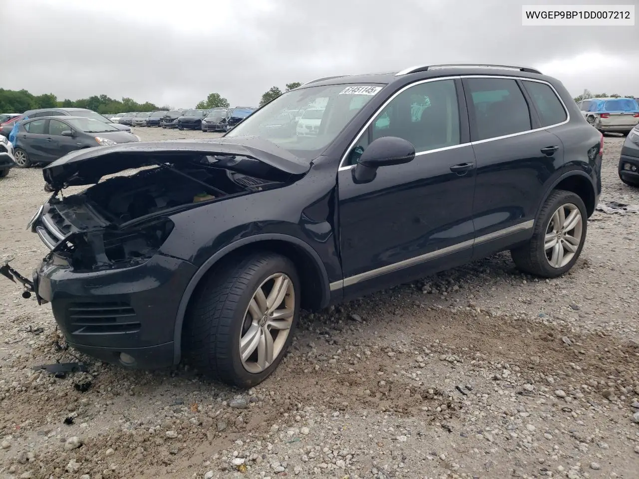 2013 Volkswagen Touareg V6 Tdi VIN: WVGEP9BP1DD007212 Lot: 61451145