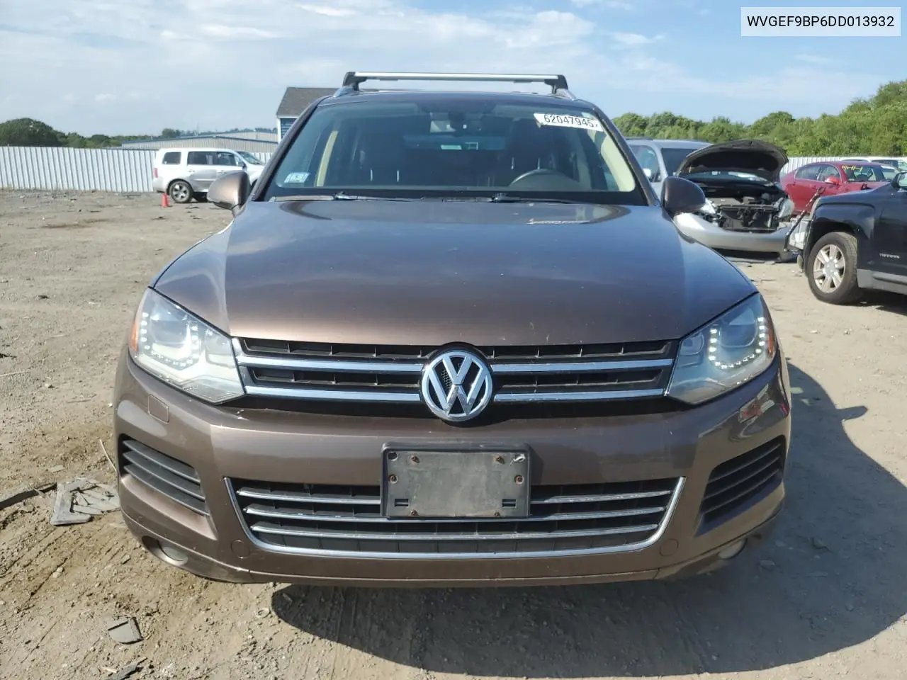 2013 Volkswagen Touareg V6 VIN: WVGEF9BP6DD013932 Lot: 62047945