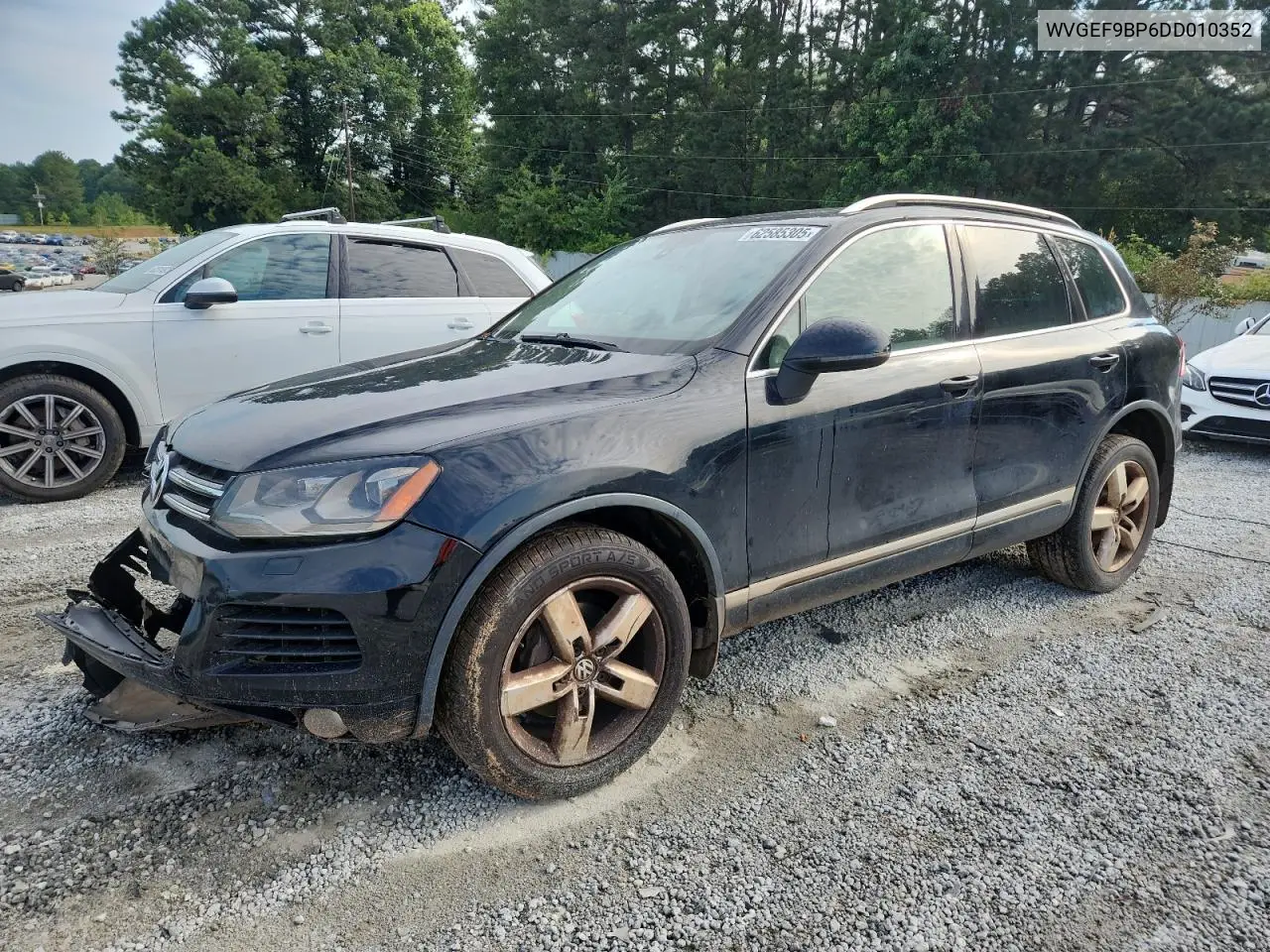 2013 Volkswagen Touareg V6 VIN: WVGEF9BP6DD010352 Lot: 62585305