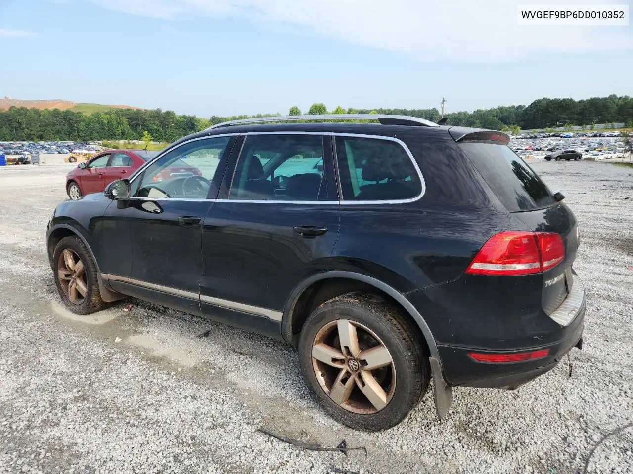 2013 Volkswagen Touareg V6 VIN: WVGEF9BP6DD010352 Lot: 62585305