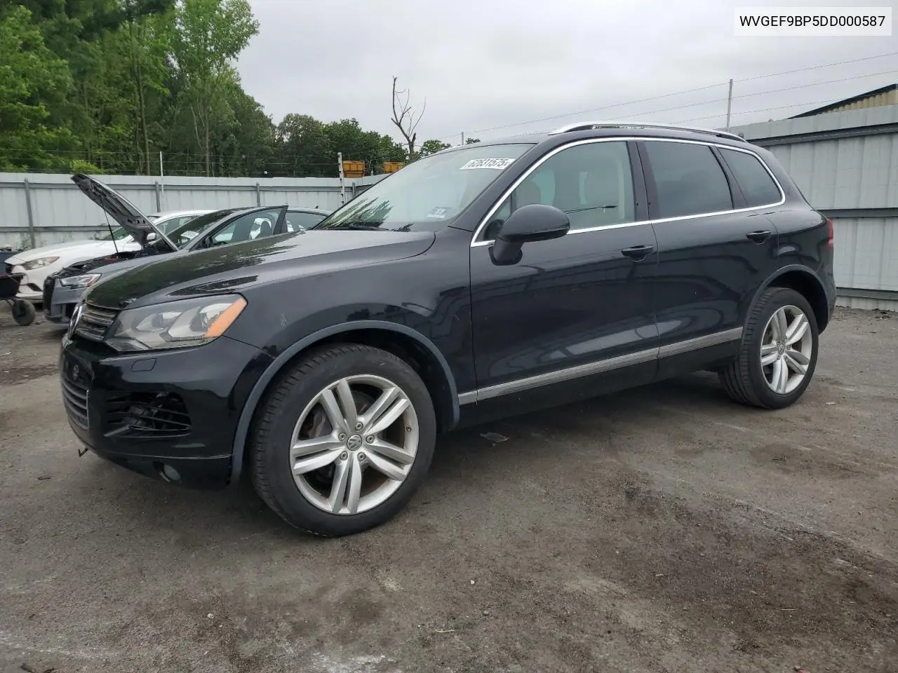 2013 Volkswagen Touareg V6 VIN: WVGEF9BP5DD000587 Lot: 62631575