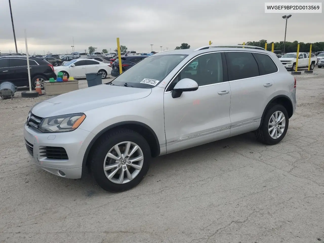 2013 Volkswagen Touareg V6 VIN: WVGEF9BP2DD013569 Lot: 62739725