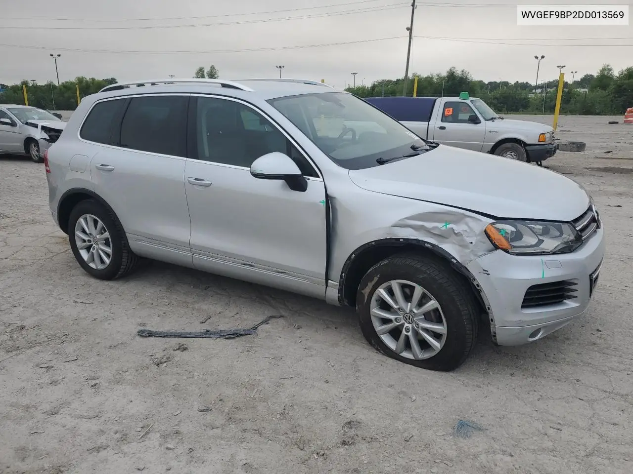 2013 Volkswagen Touareg V6 VIN: WVGEF9BP2DD013569 Lot: 62739725