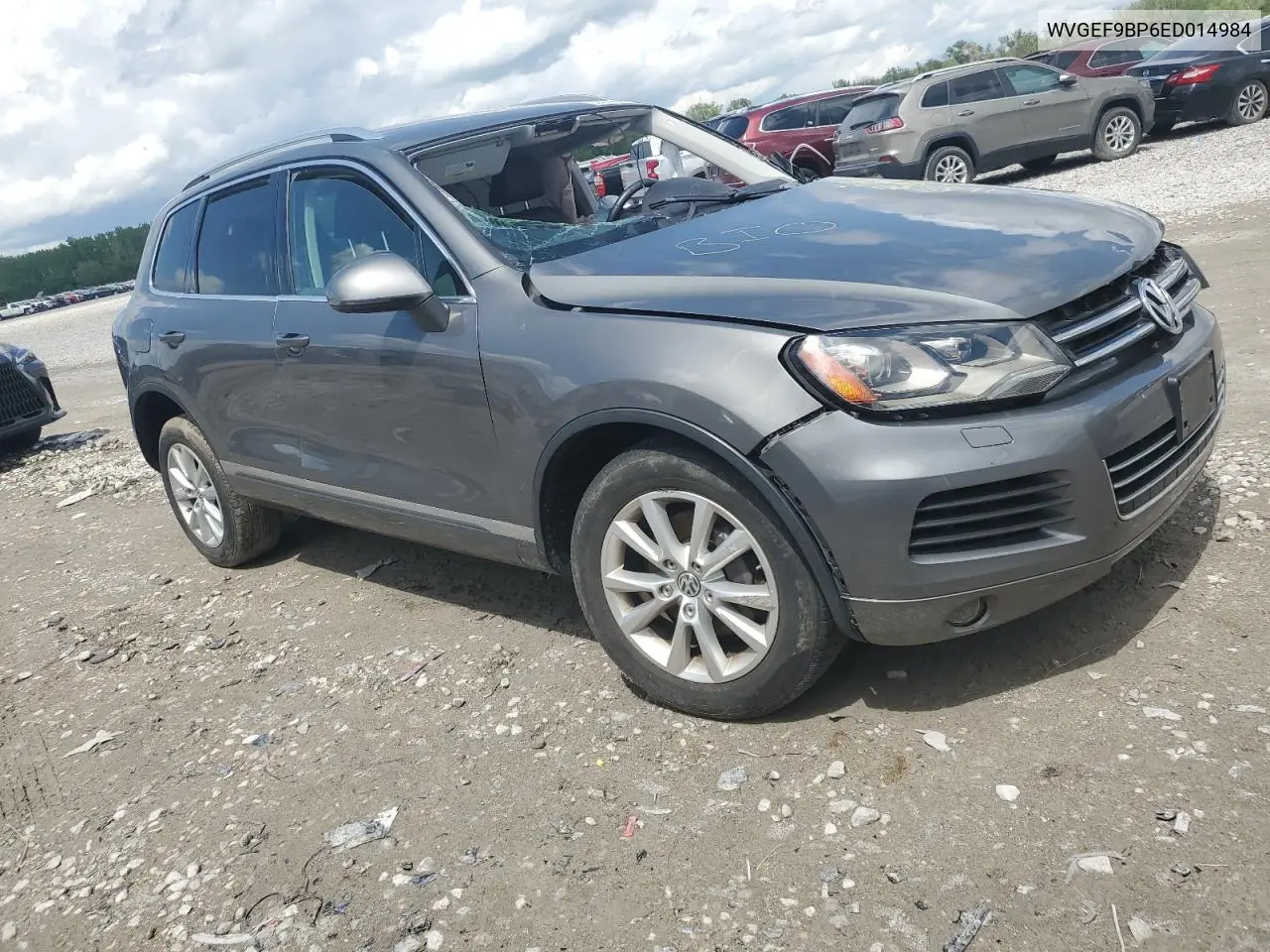 2014 Volkswagen Touareg V6 VIN: WVGEF9BP6ED014984 Lot: 55034865