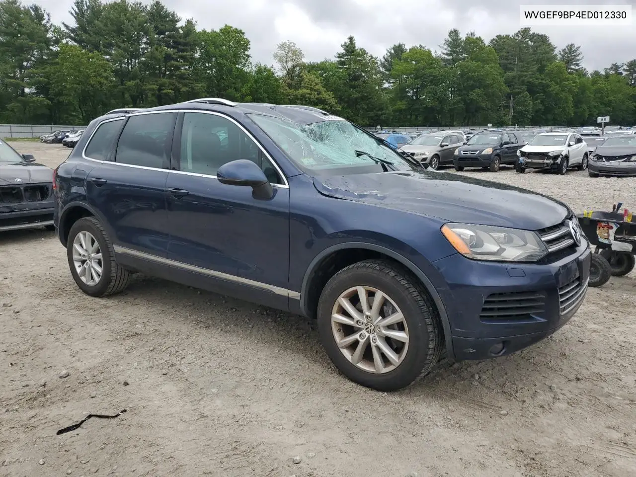 2014 Volkswagen Touareg V6 VIN: WVGEF9BP4ED012330 Lot: 58896205