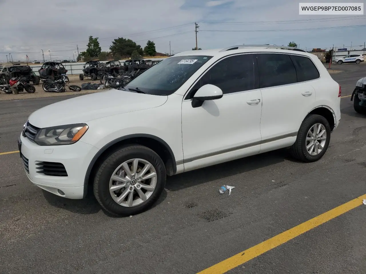 2014 Volkswagen Touareg V6 Tdi VIN: WVGEP9BP7ED007085 Lot: 61164795