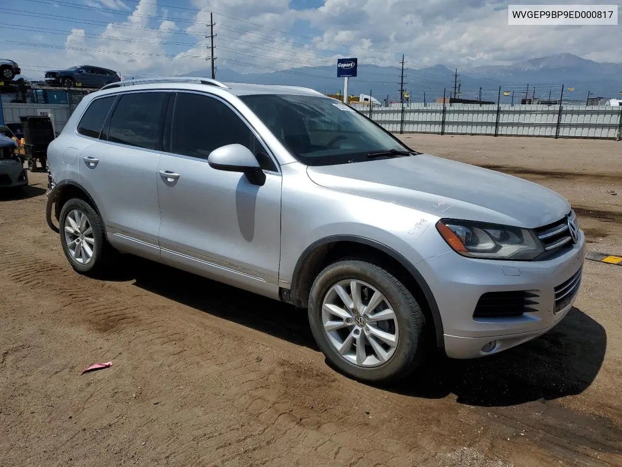2014 Volkswagen Touareg V6 Tdi VIN: WVGEP9BP9ED000817 Lot: 62390775