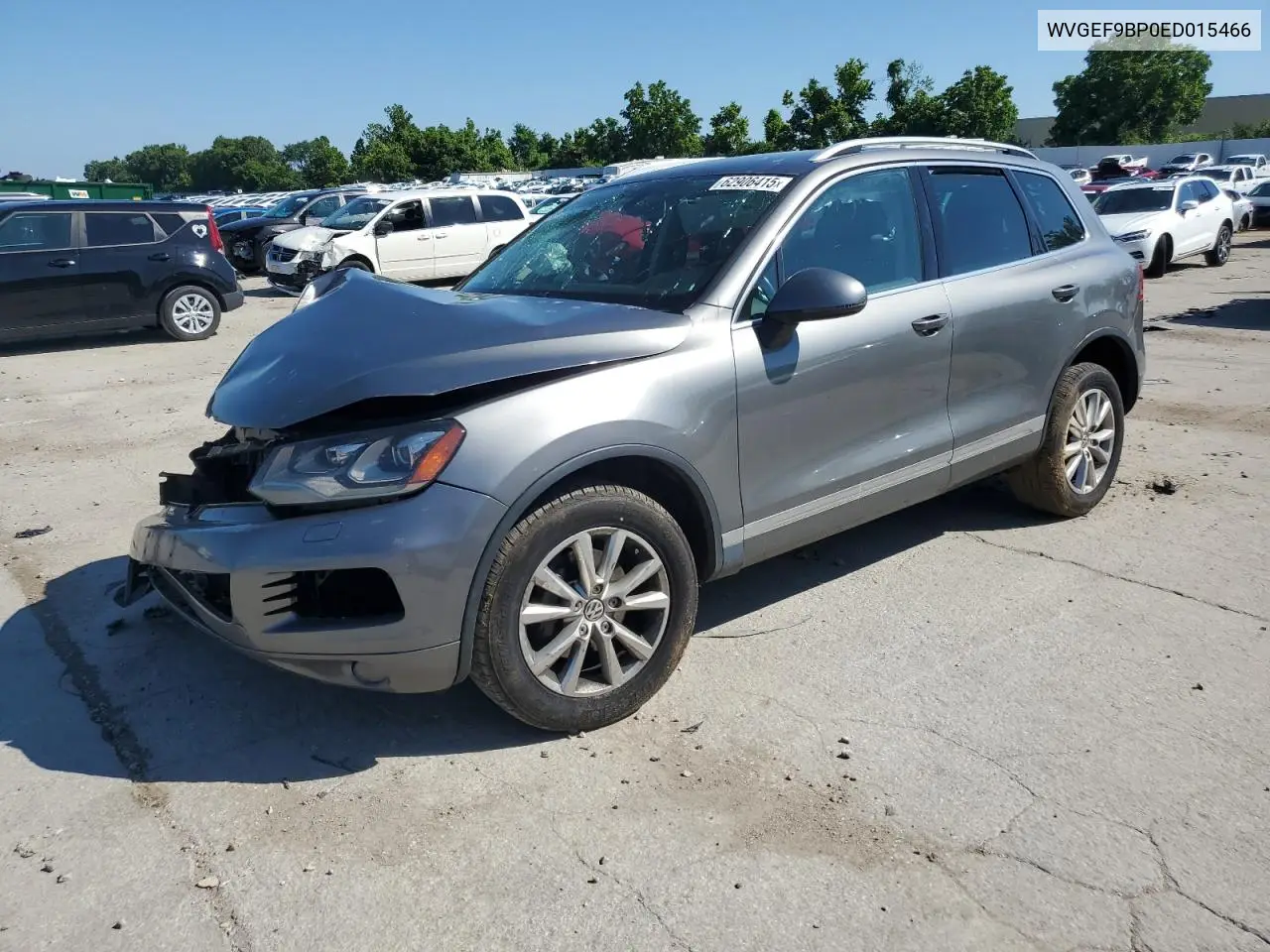 2014 Volkswagen Touareg V6 VIN: WVGEF9BP0ED015466 Lot: 62906415
