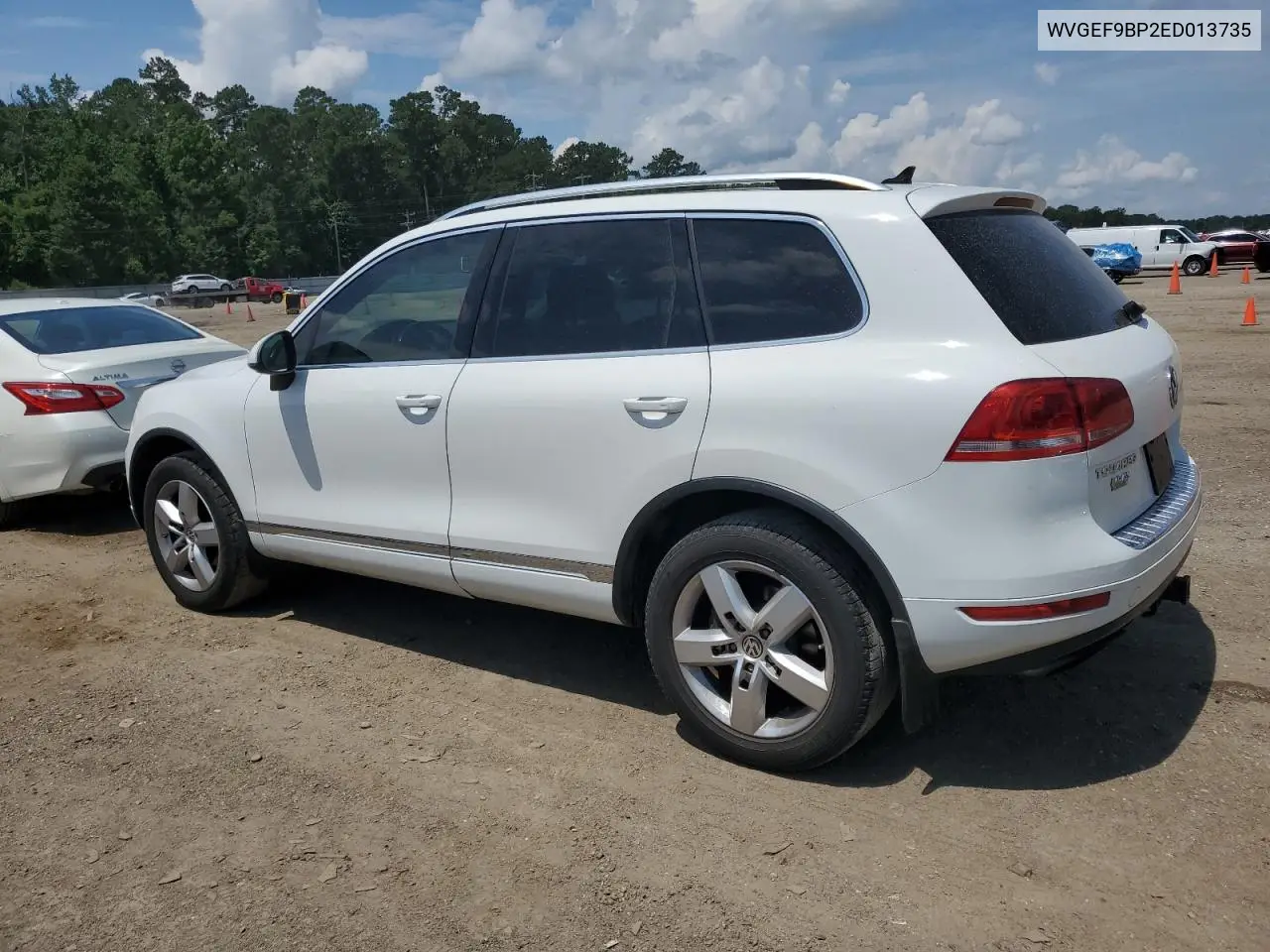 2014 Volkswagen Touareg V6 VIN: WVGEF9BP2ED013735 Lot: 62924835