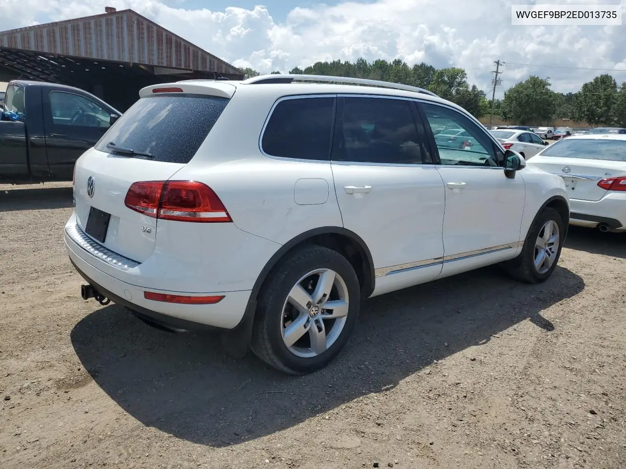 2014 Volkswagen Touareg V6 VIN: WVGEF9BP2ED013735 Lot: 62924835