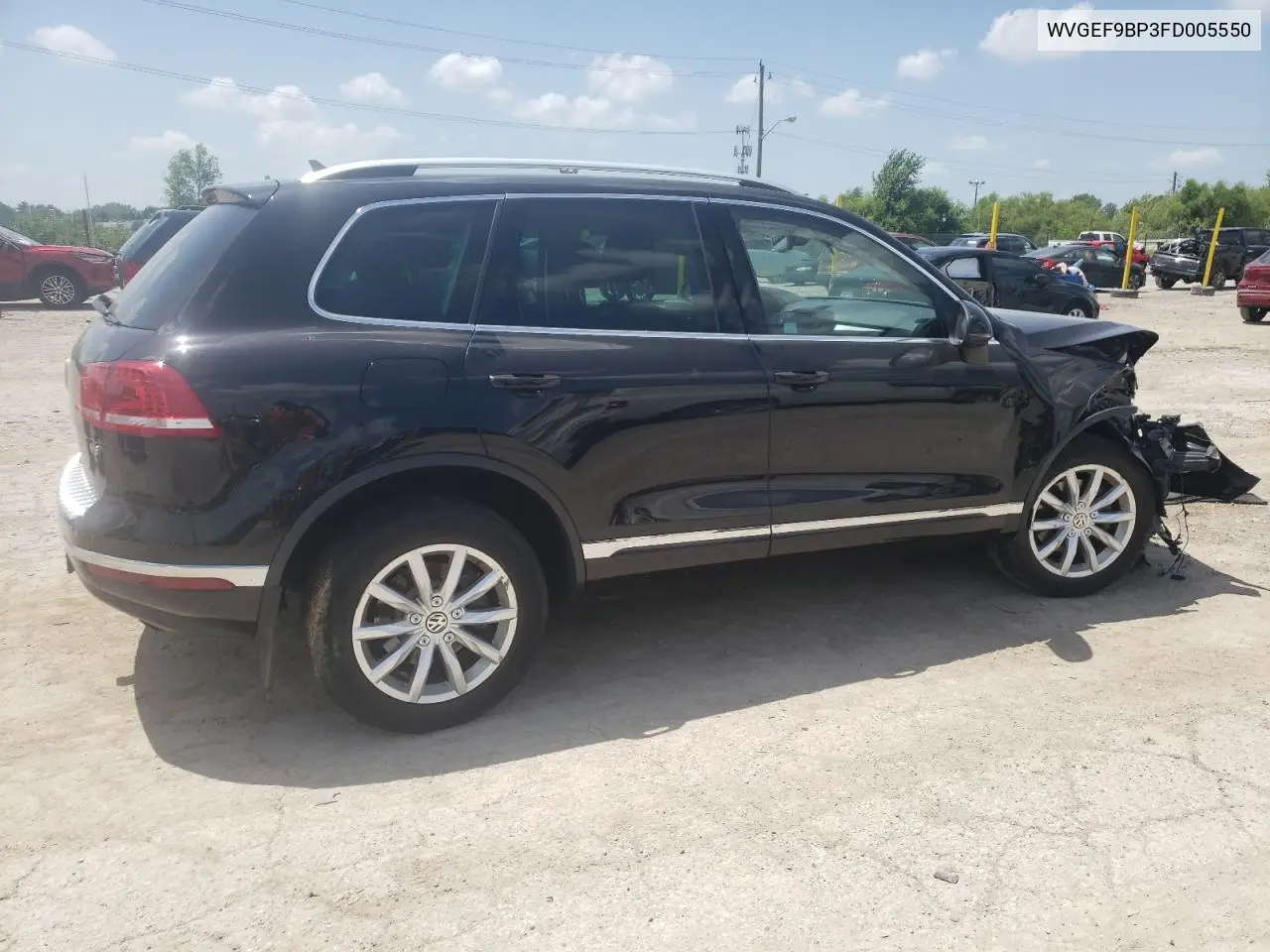 2015 Volkswagen Touareg V6 VIN: WVGEF9BP3FD005550 Lot: 61737795