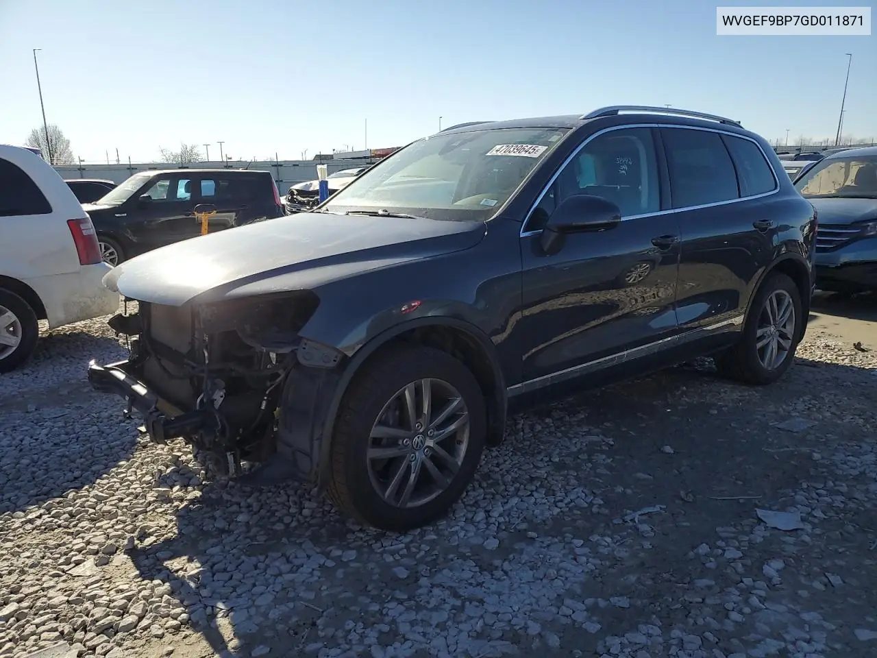2016 Volkswagen Touareg Sport VIN: WVGEF9BP7GD011871 Lot: 47039645