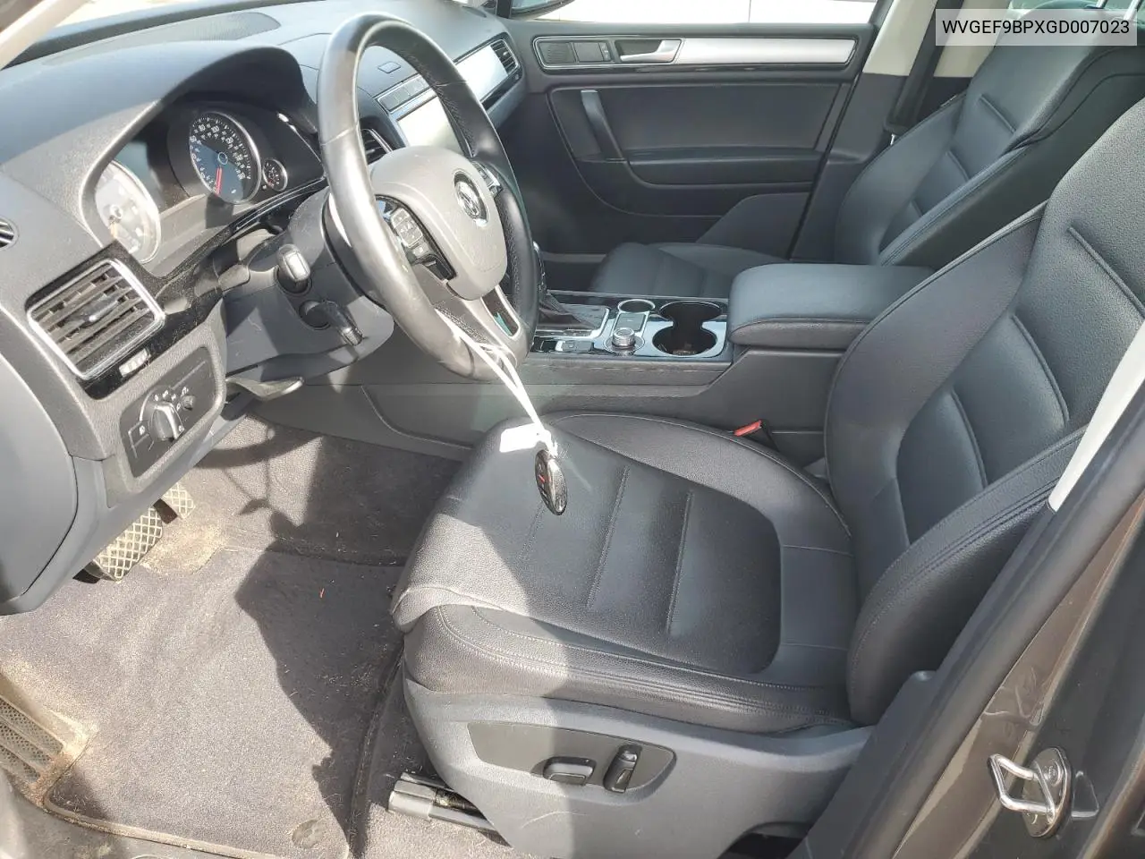 2016 Volkswagen Touareg Sport VIN: WVGEF9BPXGD007023 Lot: 50760865