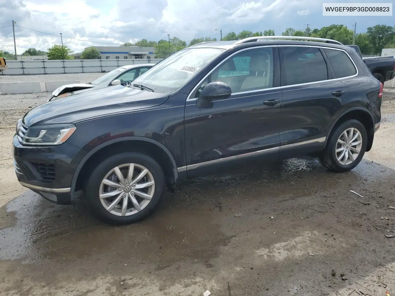 2016 Volkswagen Touareg Sport VIN: WVGEF9BP3GD008823 Lot: 56838985