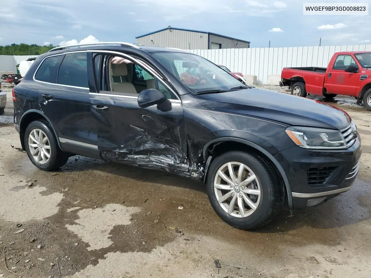 2016 Volkswagen Touareg Sport VIN: WVGEF9BP3GD008823 Lot: 56838985
