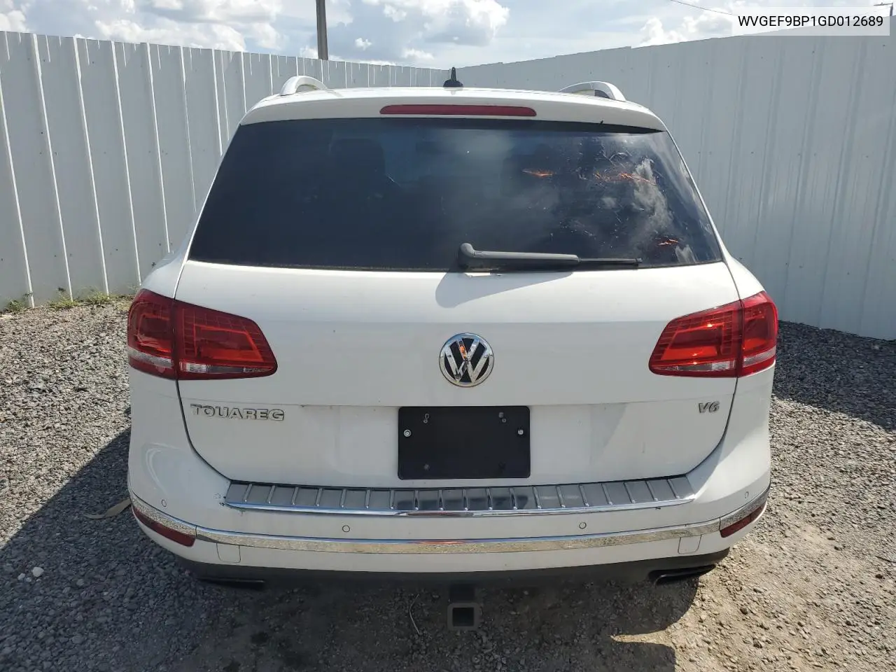 2016 Volkswagen Touareg Sport VIN: WVGEF9BP1GD012689 Lot: 60232115