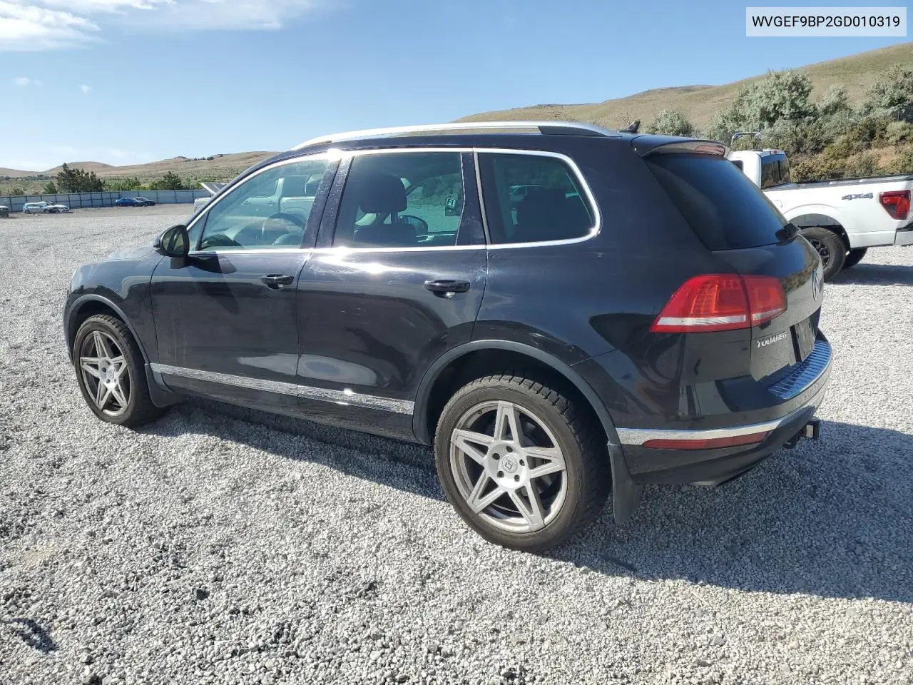 2016 Volkswagen Touareg Sport VIN: WVGEF9BP2GD010319 Lot: 61497755