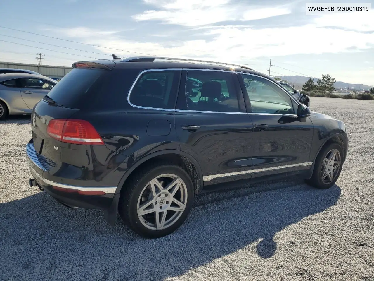 2016 Volkswagen Touareg Sport VIN: WVGEF9BP2GD010319 Lot: 61497755