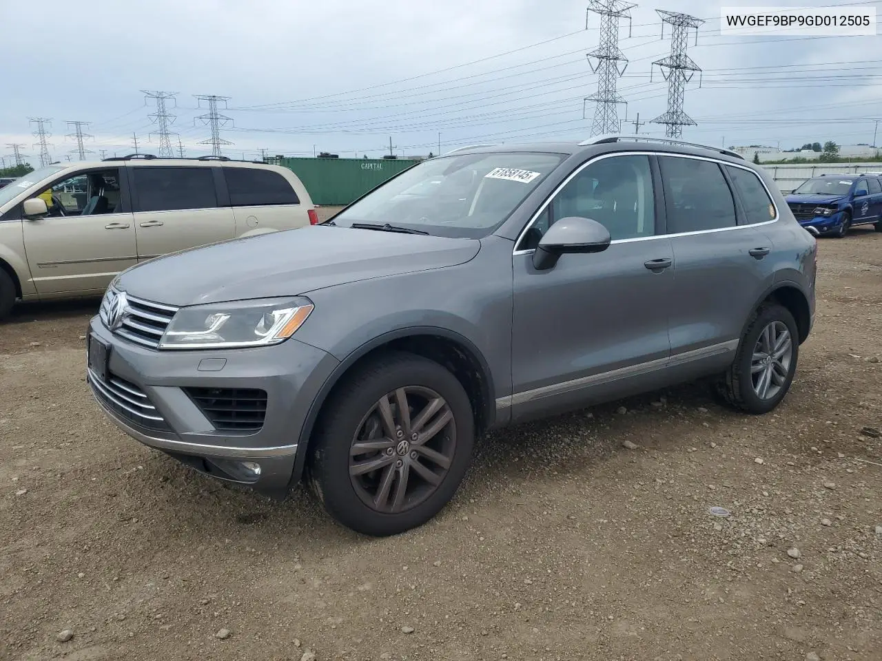 2016 Volkswagen Touareg Sport VIN: WVGEF9BP9GD012505 Lot: 61858145