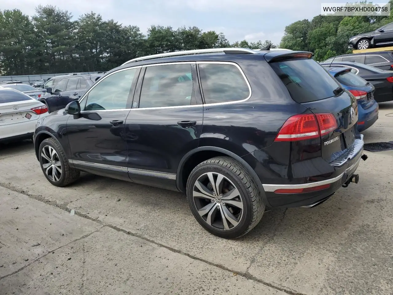 2017 Volkswagen Touareg Wolfsburg VIN: WVGRF7BPXHD004758 Lot: 62499105
