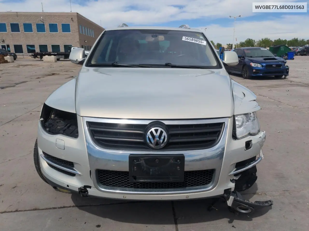 2022 Volkswagen Touareg 2 V6 VIN: WVGBE77L68D031563 Lot: 56589855