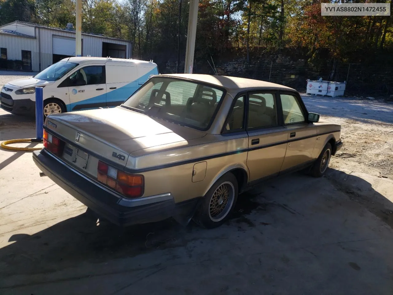 1992 Volvo 240 Base VIN: YV1AS8802N1472455 Lot: 81960484