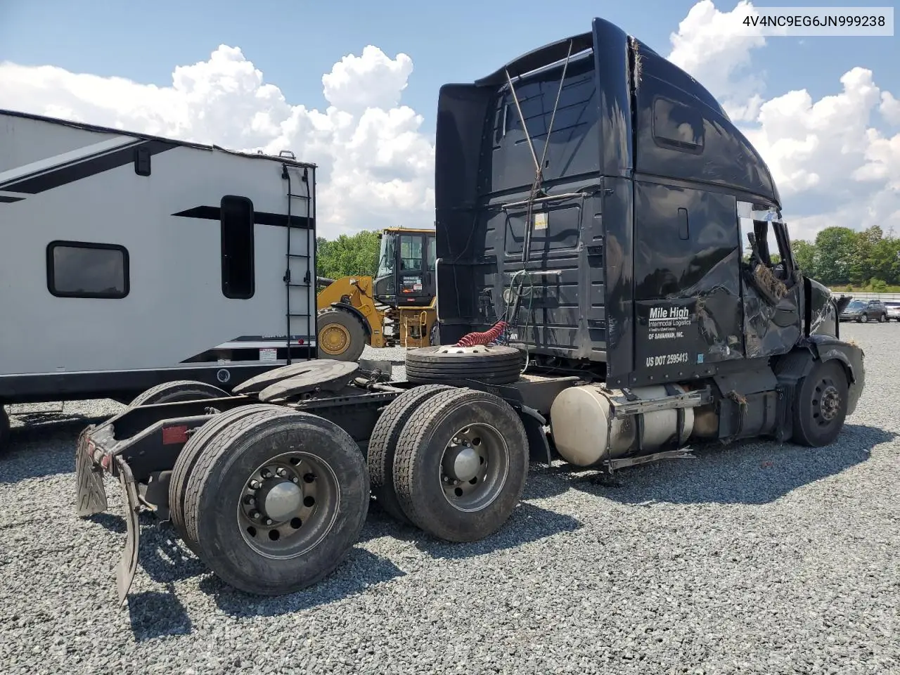 2018 Volvo Vn Vnl VIN: 4V4NC9EG6JN999238 Lot: 62157905