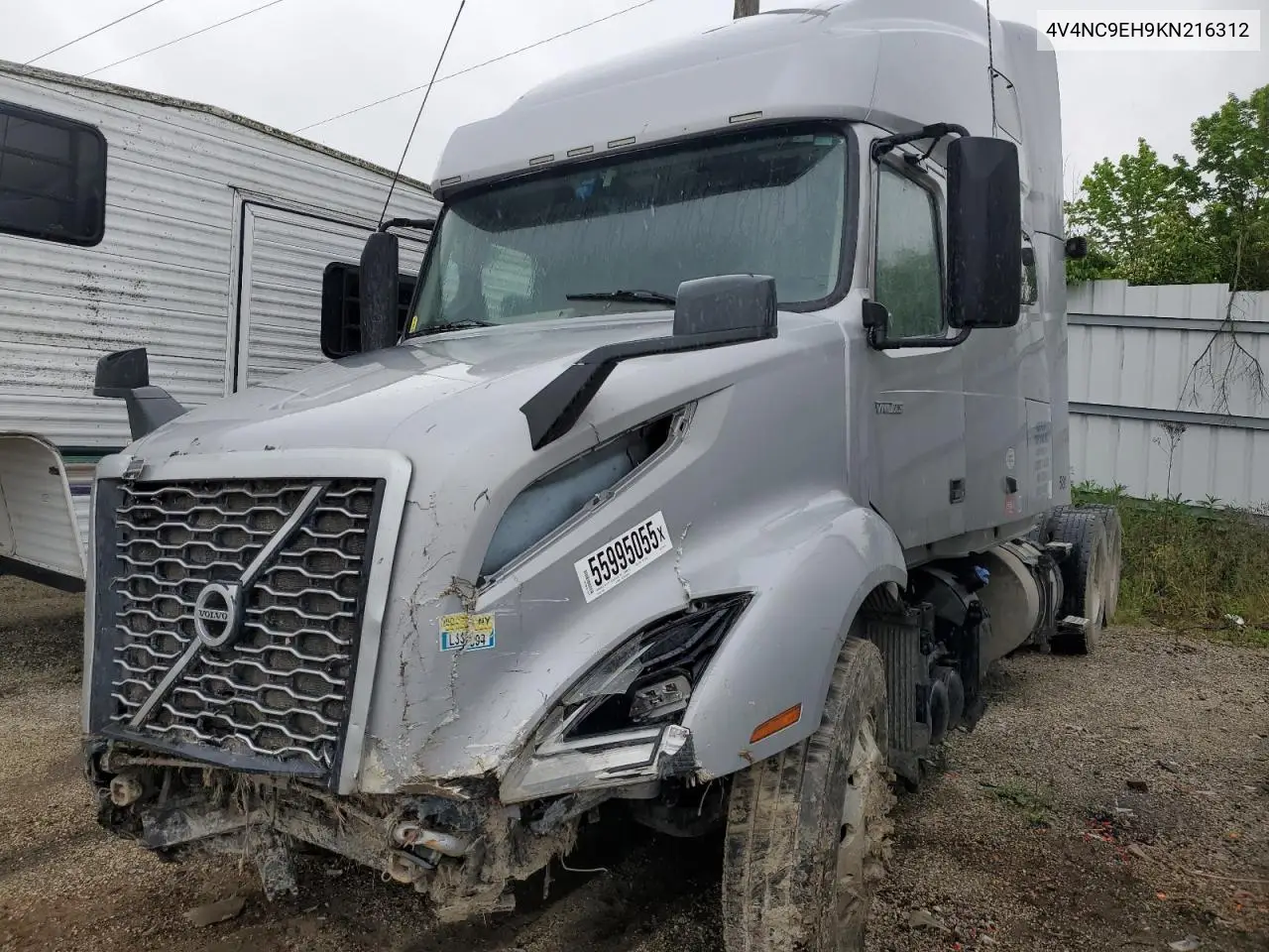2019 Volvo Vnl Semi Truck VIN: 4V4NC9EH9KN216312 Lot: 55995055