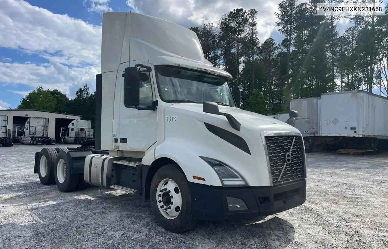 2019 Volvo Vn Vnl VIN: 4V4NC9EHXKN231658 Lot: 57167365