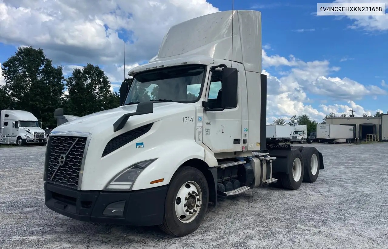 2019 Volvo Vn Vnl VIN: 4V4NC9EHXKN231658 Lot: 57167365