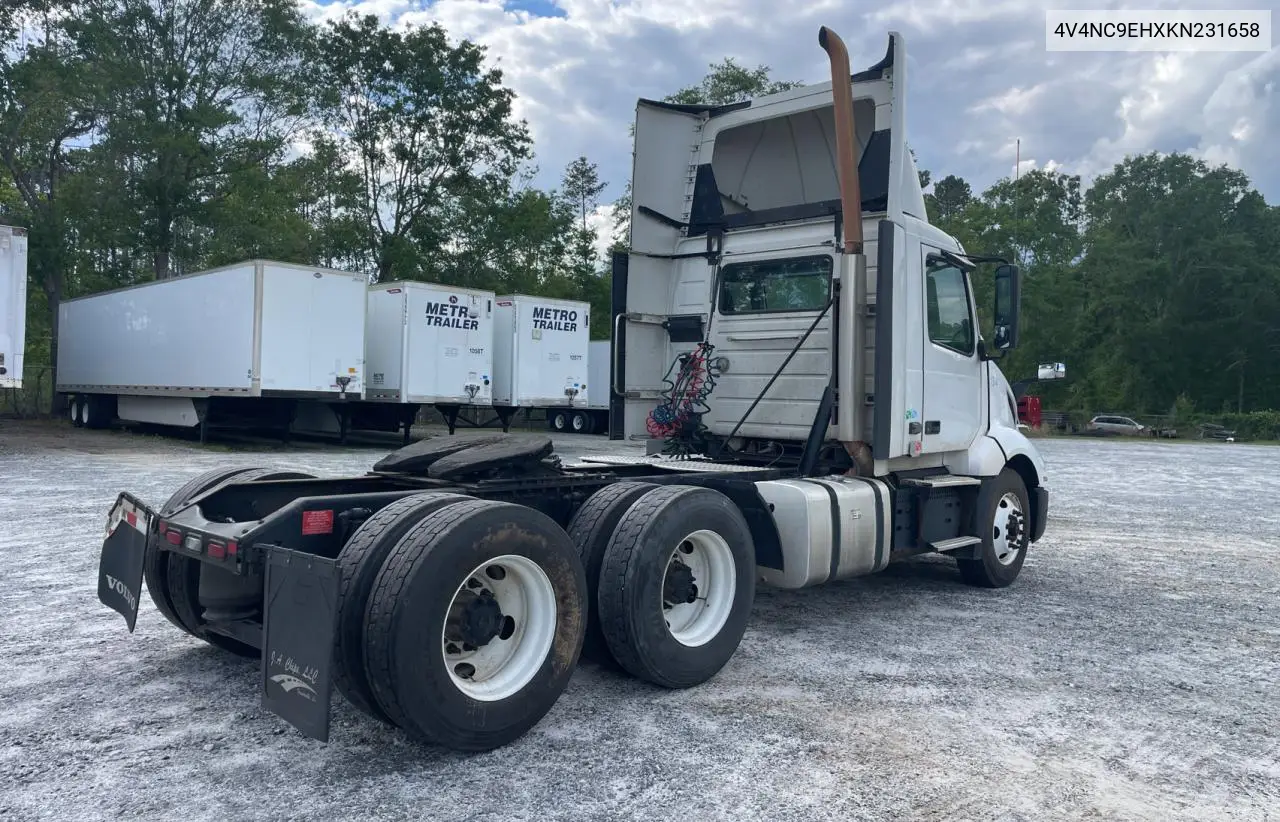 2019 Volvo Vn Vnl VIN: 4V4NC9EHXKN231658 Lot: 57167365