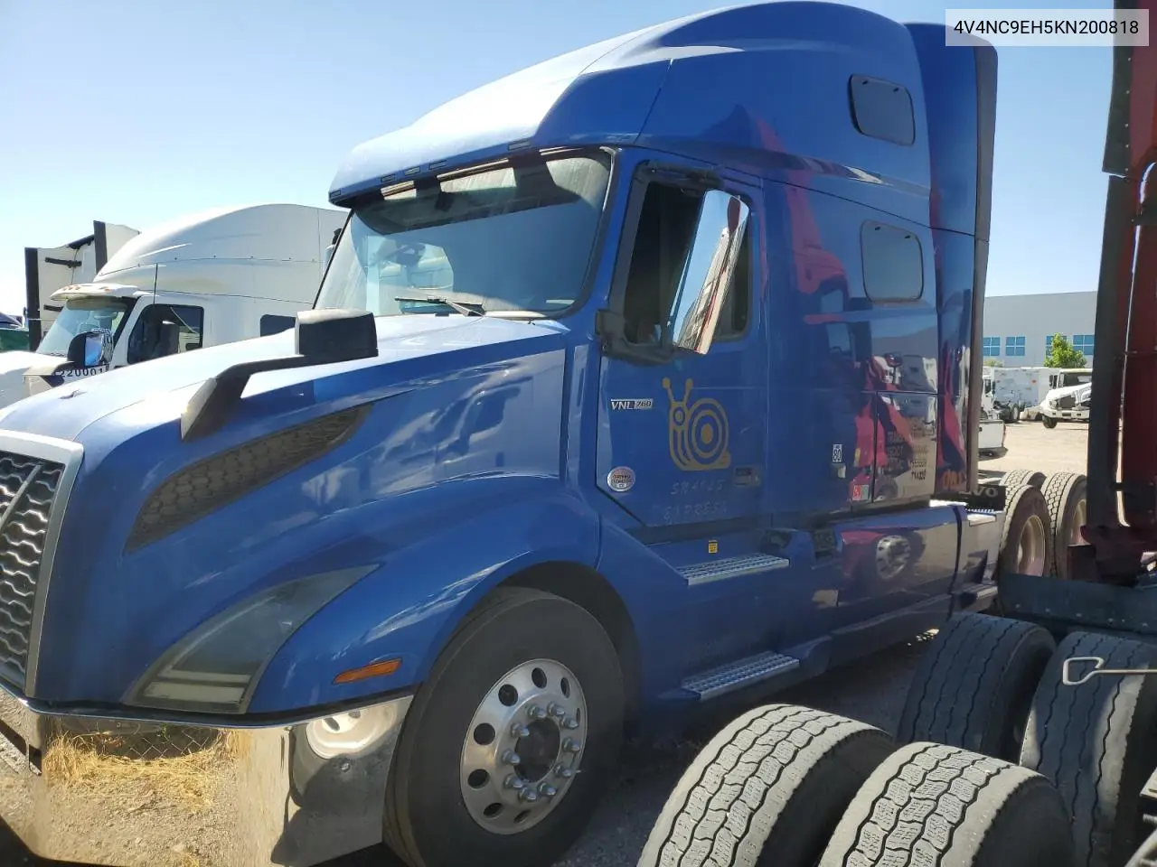 2019 Volvo Vnl Semi Truck VIN: 4V4NC9EH5KN200818 Lot: 59038935