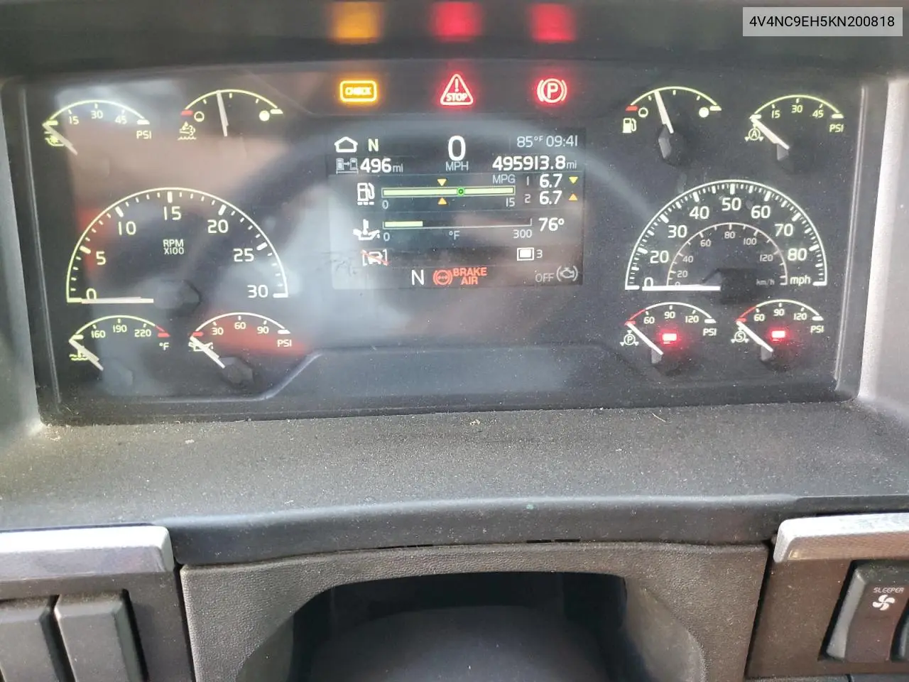 2019 Volvo Vnl Semi Truck VIN: 4V4NC9EH5KN200818 Lot: 59038935