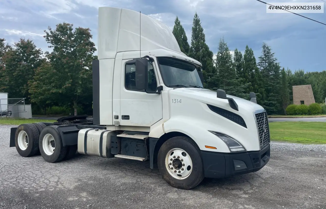 4v4nc9ehxkn231658 4V4NC9EHXKN231658 2019 Volvo Vn Vnl