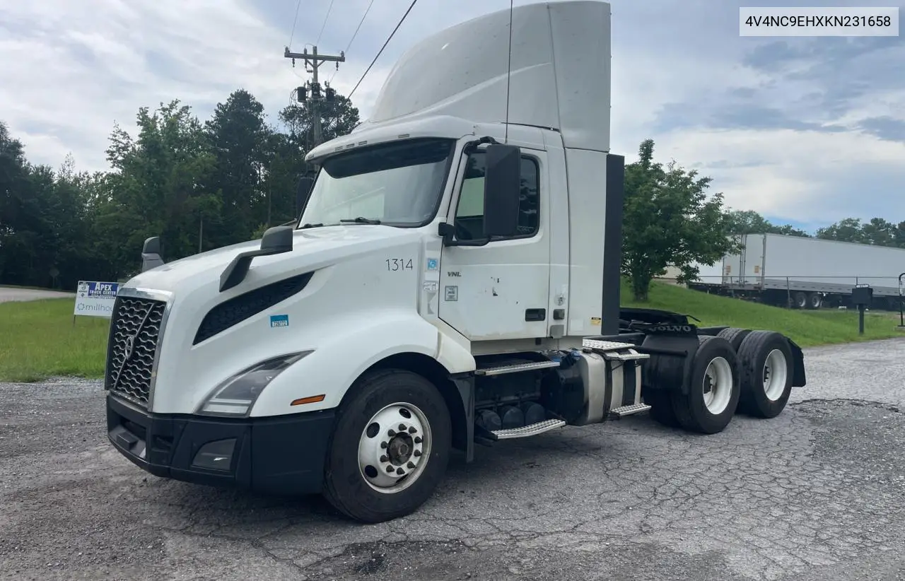 4v4nc9ehxkn231658 4V4NC9EHXKN231658 2019 Volvo Vn Vnl