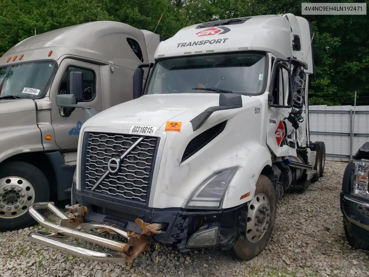 2020 Volvo Vn Vnl VIN: 4V4NC9EH4LN192471 Lot: 60316015