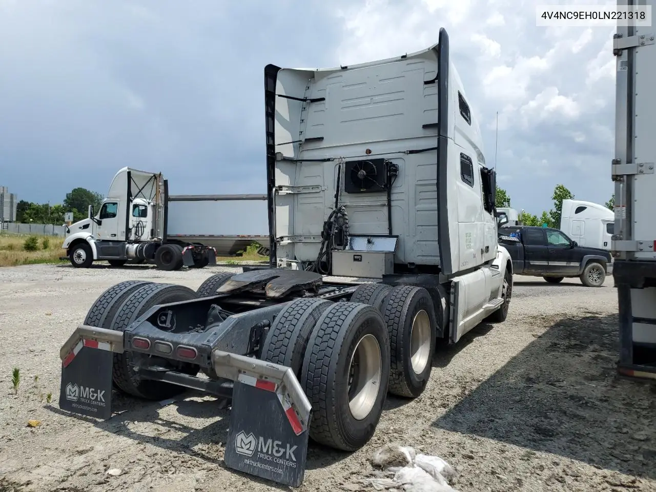 2020 Volvo Vn Vnl VIN: 4V4NC9EH0LN221318 Lot: 61494235