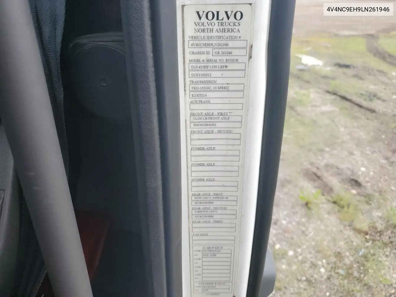 2020 Volvo Vn Vnl VIN: 4V4NC9EH9LN261946 Lot: 62538695