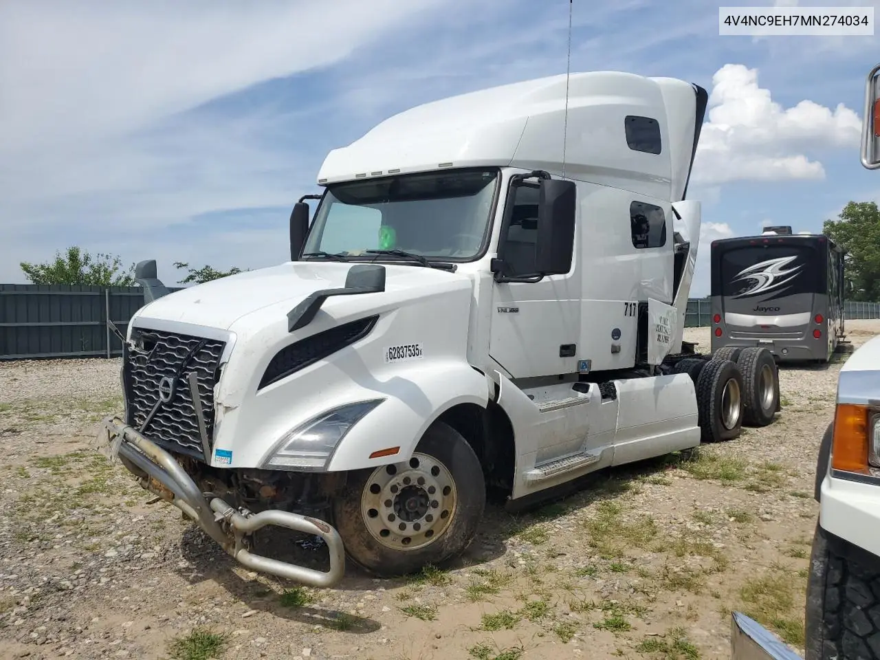 2021 Volvo Vn Vnl VIN: 4V4NC9EH7MN274034 Lot: 62837535