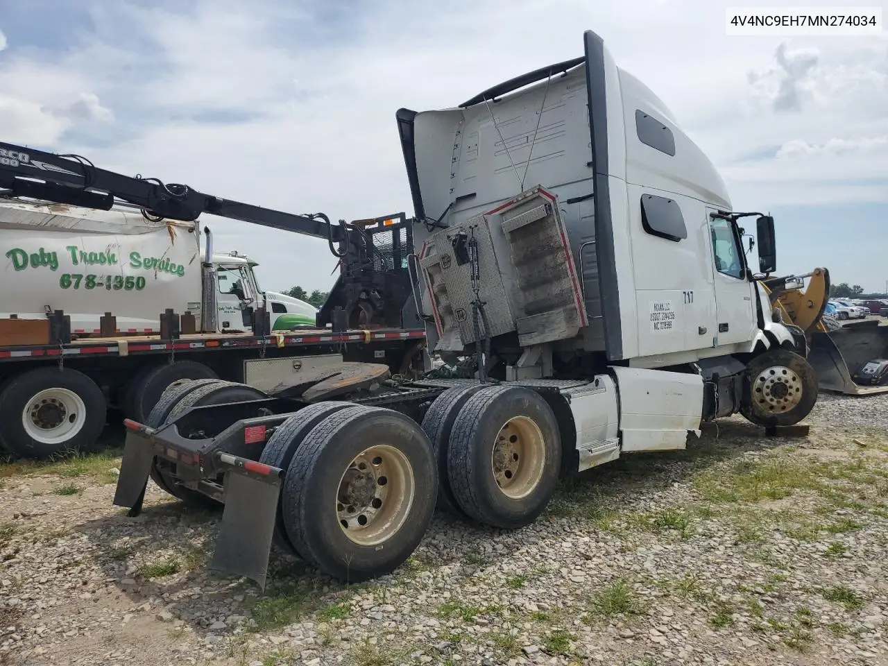 2021 Volvo Vn Vnl VIN: 4V4NC9EH7MN274034 Lot: 62837535