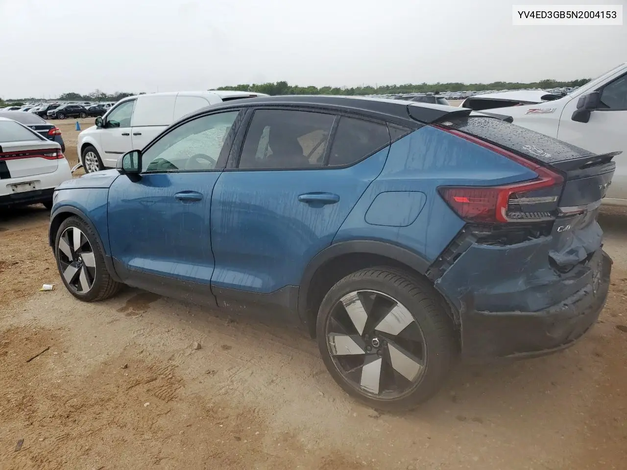 2022 Volvo C40 P8 Recharge Ultimate VIN: YV4ED3GB5N2004153 Lot: 63116185