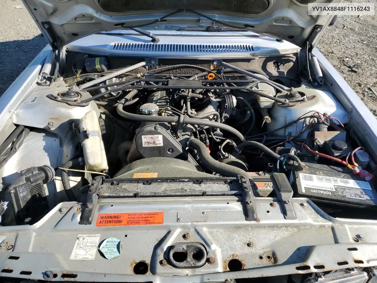1985 Volvo 244 Dl VIN: YV1AX8848F1116243 Lot: 57331255